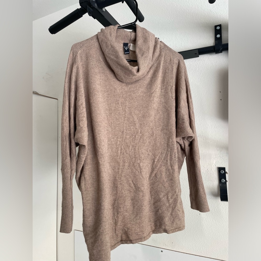 Oversized turtleneck sweater
